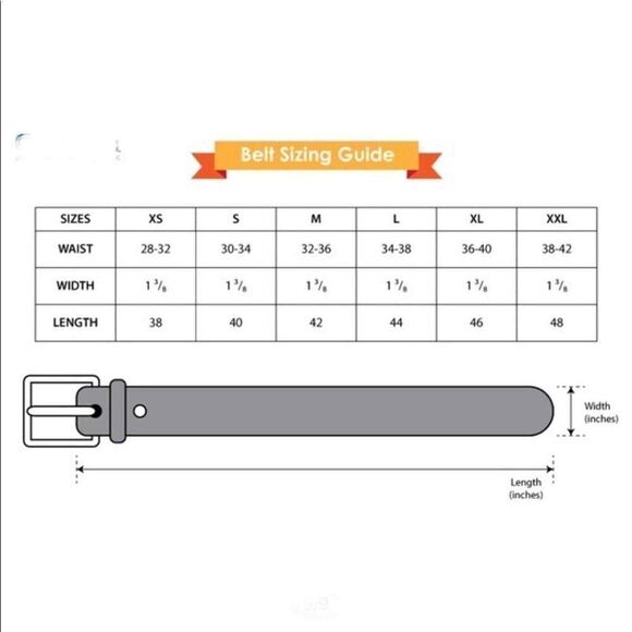 Men’s Leather Sliding Buckle Adjustable Belt - Picture 6 of 6